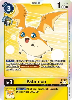 Patamon - P-122 (Tamer Party Pack -The Beginning- Ver. 2.0) P-122 P