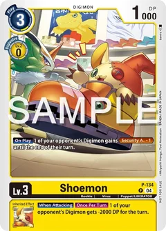 Shoemon (Digimon Liberator Promotion Pack) P-134 P