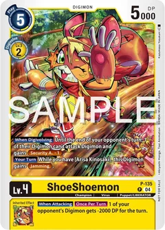 ShoeShoemon (Digimon Liberator Promotion Pack) P-135 P