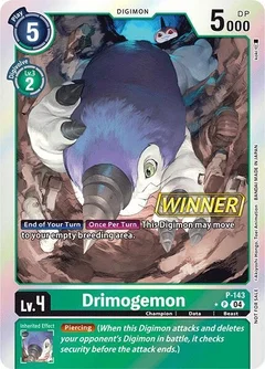 Drimogemon - P-143 (Store Tournament 2024 Jul. - Sep. Winner Pack) P-143 P