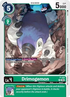 Drimogemon - P-143 (Store Tournament 2024 Jul. - Sep. Participation Pack) P-143 P