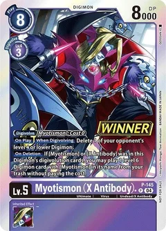 Myotismon (X Antibody) - P-145 (Store Tournament 2024 Jul. - Sep. Winner Pack) P-145 P