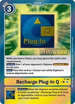 Recharge Plug-In Q - P-146 (Store Tournament 2024 Jul. - Sep. Winner Pack) P-146 P
