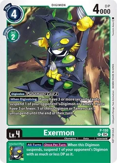 Exermon - P-150 (Store Tournament 2024 Jul. - Sep. Participation Pack) P-150 P