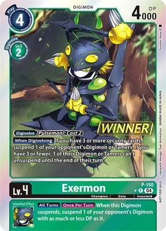Exermon - P-150 (Store Tournament 2024 Jul. - Sep. Winner Pack) P-150 P