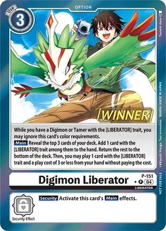 Digimon Liberator - P-151 (Store Tournament 2024 Jul. - Sep. Winner Pack) P-151 P