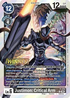 Justimon: Critical Arm (Store Tournament 2025 Vol.2 Winner Pack) P-179 P
