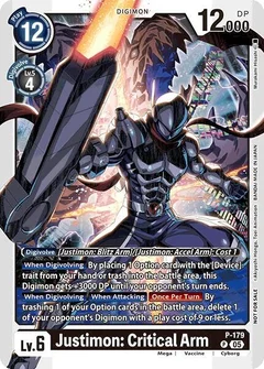 Justimon: Critical Arm (Store Tournament 2025 Vol.2 Participation Pack) P-179 P