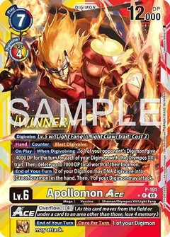Apollomon ACE (Store Tournament 2025 Vol.3 Winner Pack) P-191 P