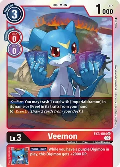 Veemon EX3-004 R