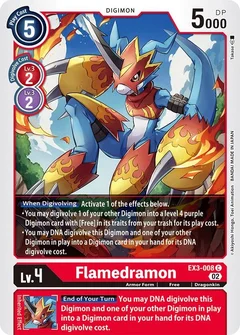 Flamedramon EX3-008 C