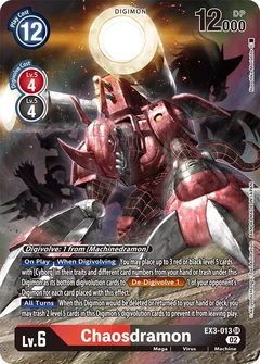 Chaosdramon (Alternate Art) EX3-013 SR