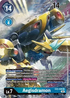 Aegisdramon (Alternate Art) EX3-026 SR