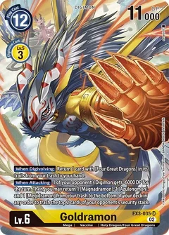 Goldramon (Alternate Art) EX3-035 SR