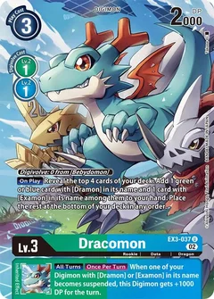 Dracomon (Alternate Art) EX3-037 U