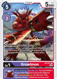 Growlmon EX3-057 C