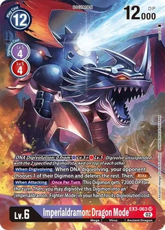 Imperialdramon: Dragon Mode (Alternate Art) EX3-063 SR