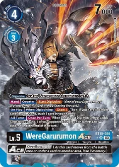 WereGarurumon ACE (Alternate Art) BT15-026 SR