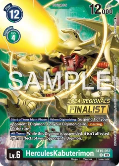 HerculesKabuterimon (2024 Regionals Finalist) BT15-053 R