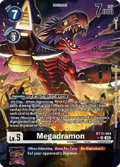 Megadramon (Alternate Art) BT15-064 SR