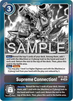 Supreme Connection! BT15-096 R