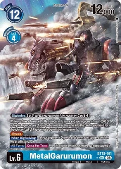 MetalGarurumon (Alternate Art) BT15-101 SEC