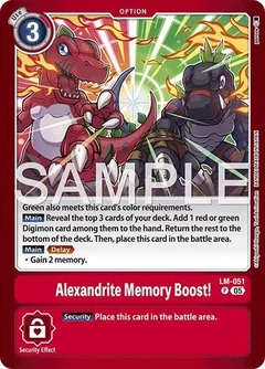 Alexandrite Memory Boost! LM-051 P
