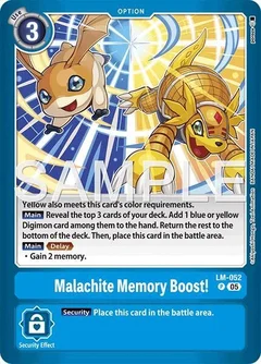 Malachite Memory Boost! LM-052 P