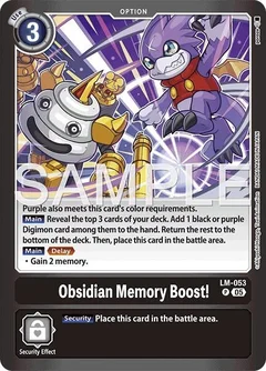 Obsidian Memory Boost! LM-053 P