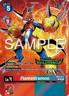 Flamedramon - BT8-012 (2024 Evolution Cup) BT8-012 R