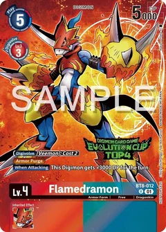 Flamedramon - BT8-012 (2024 Evolution Cup Top 4) BT8-012 R