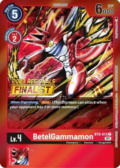 BetelGammamon (2023 Regionals Finalist) BT8-013 C
