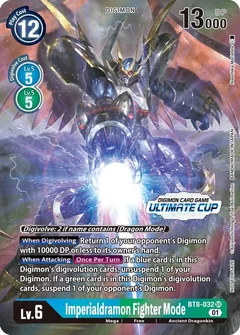 Imperialdramon Fighter Mode - BT8-032 (Ultimate Cup 2022) BT8-032 SR