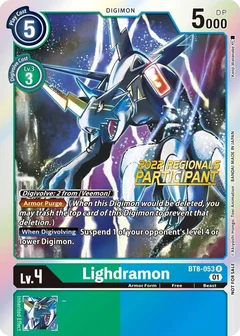 Lighdramon (2022 Championship Offline Regional) [Online Participant] BT8-053 R