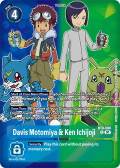 Davis Motomiya & Ken Ichijoji (Tamer Party Pack -The Beginning-) BT8-088 R