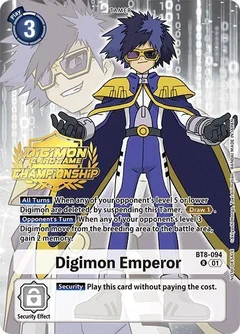 Digimon Emperor (Championship 2024 Gold Stamp Card Set) BT8-094 R