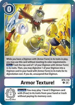 Armor Texture! (Blast Ace Double Pack Set) BT8-110 C