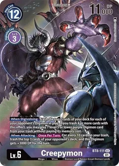 Creepymon (Alternate Art) BT8-111 SEC