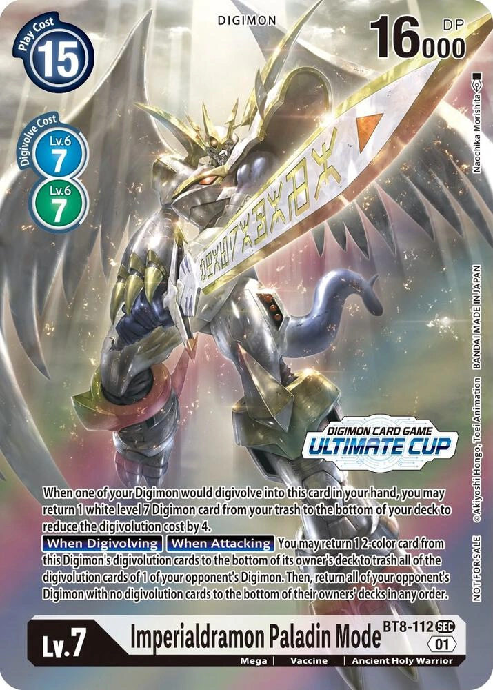 PokeDATA - Check current Pokemon card values for Imperialdramon Paladin  Mode (Ultimate Cup 2022) BT8-112 SEC!