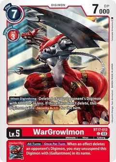 WarGrowlmon BT17-013 C