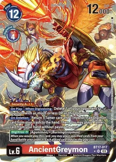AncientGreymon (Alternate Art) BT17-017 SR