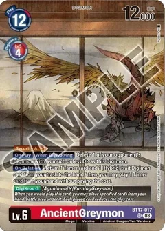 AncientGreymon (Tamer's Selection Box Ver. Championship 2024) BT17-017 SR
