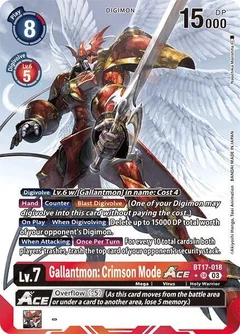 Gallantmon: Crimson Mode ACE (Alternate Art) BT17-018 SR
