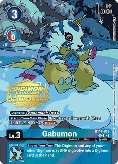 Gabumon (Championship 2024 Tamers Pack) BT17-019 R
