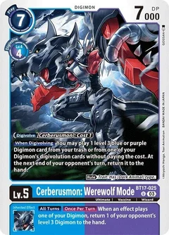 Cerberusmon: Werewolf Mode BT17-025 U