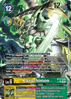 Kazuchimon (Alternate Art) BT17-040 SR