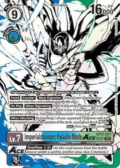 Imperialdramon: Paladin Mode ACE (Textured) BT17-077 SR