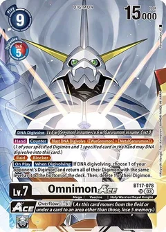 Omnimon ACE (Omnimon Binder Set) BT17-078 SR