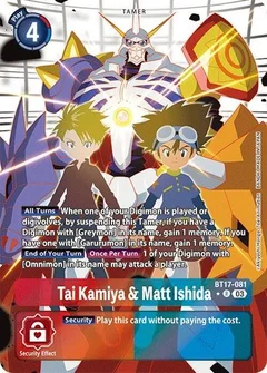 Tai Kamiya & Matt Ishida (Alternate Art) BT17-081 R