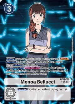 Menoa Bellucci (Box Promotion Pack: Secret Crisis) BT17-092 U